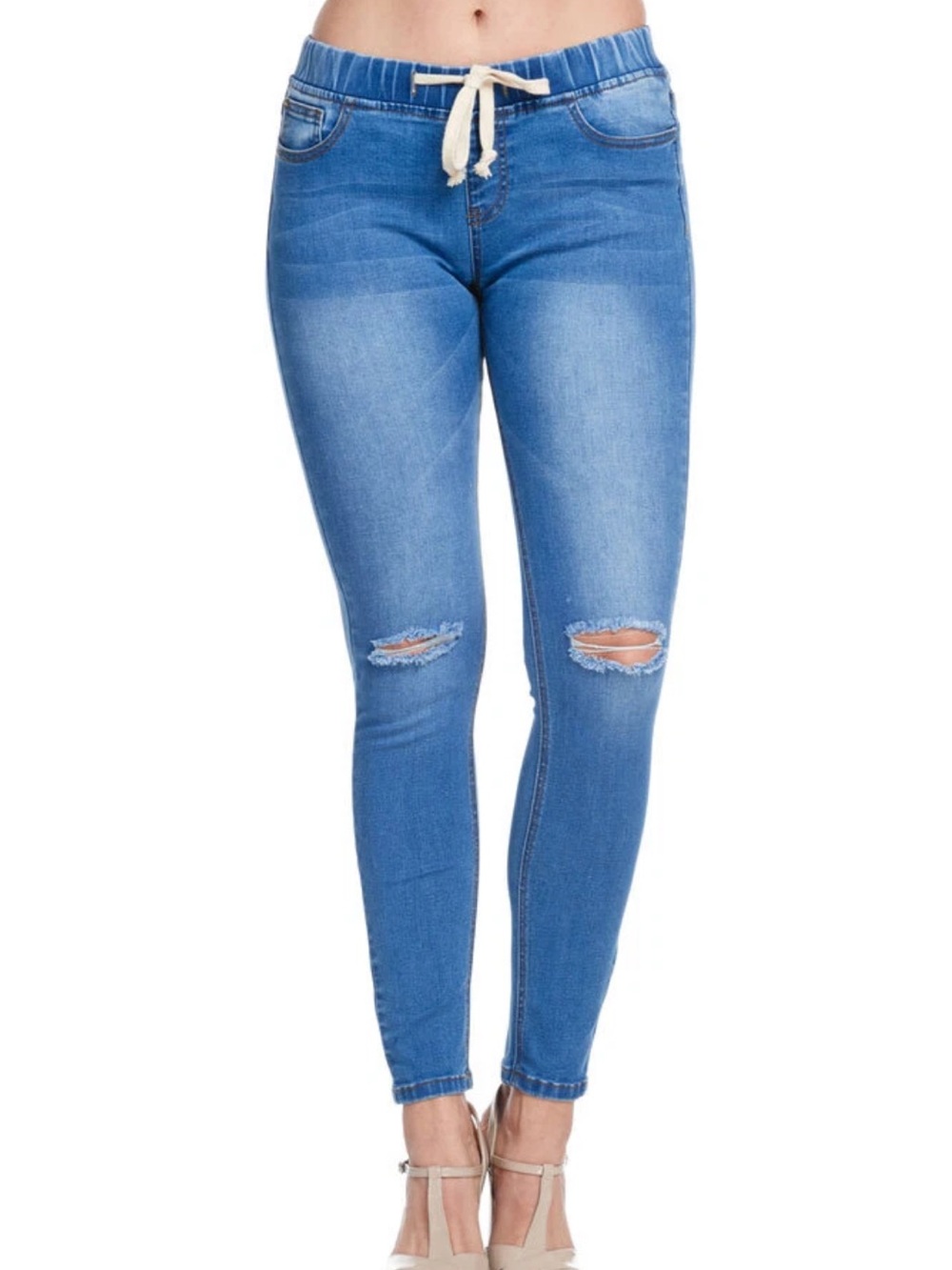 NWT American Bazi Denim Skinny Joggers